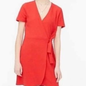 Poppy red wrap dress bright and fun